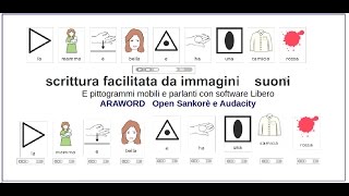 CAAscrivere con immagini parlanti con applcativi openSource  ARAWORDOpenSankorèAudacity [upl. by Lillian341]