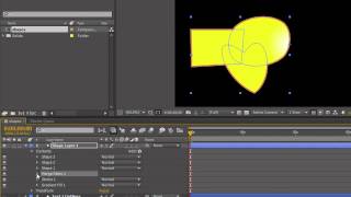 AE Basics 20 Shape Layers Part 4  Merge Paths [upl. by Nils]