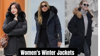 Womens Winter Jackets DesignsWomens JacketsWool jacketsWinter Jackets WomenFashionDesigns [upl. by Babbette133]