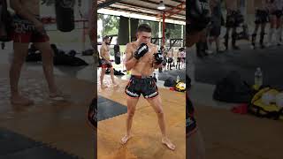 Timur Chuikov 🇰🇬 hitting pads with Kru Lai ahead of ONELumpinee71 [upl. by Hopfinger]