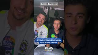 NIKOLAS FERREIRA FAZ CAMPANHA PARA FILHO MAIS NOVO DE BOLSONARO EM BALNEÁRIO CAMBORIÚ [upl. by Yk]