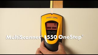 Zircon MultiScanner L550 OneStep Multifunction Wall Scanner and Stud Finder [upl. by Ahsi351]