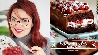 Recette facile de Bûche chocolat sans Gluten  Chocolate Cake Gluten free  كيك شوكولا جلوتين فري [upl. by Eiddal]