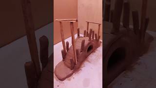 Making a pedestrian bridge using clay in a wonderful and amazing way [upl. by Needan754]