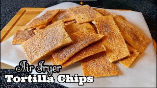 Air Fryer Tortilla Chips  Crispy Tortilla Chips Recipe [upl. by Noroj]