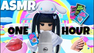 Roblox ASMR ∼ ONE HOUR of pop rocks  mouth sounds and tapping ☁️ NO TALKING [upl. by Aket]