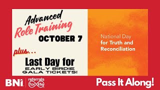 Advanced Role Training Next Week  Pass It Along  September 30 2024 [upl. by Ydnat]