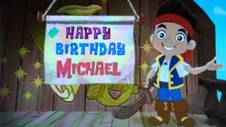 Mikeys Birthday message from Jake and the Neverland Pirates [upl. by Ellehctim398]