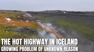 Thermal Drone Confirms Expanding Geothermal Area Under Icelands Hottest Highway [upl. by Dov374]