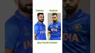 Indian Cricketers Real vs Duplicate cricket indian duplicate viratkohli [upl. by Inoliel259]