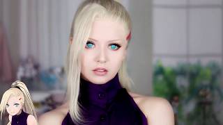 Cyan Mesh Contacts with Black Rim  Ino Yamanaka Cosplay [upl. by Yatnahc]