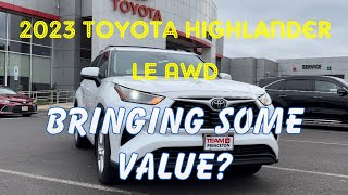 2023 Toyota Highlander LE AWD [upl. by Onoitna358]