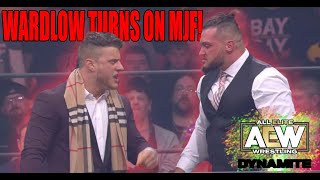 WARDLOW TURNS ON MJF WITH A POWERBOMB SYMPHONY [upl. by Eyanaj]