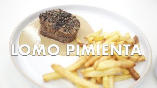 Lomo de res jugoso con salsa de pimienta ¡aprende a prepararlo [upl. by Aryek]