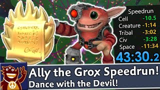 Ally The Grox Spore Speedrun in 4330 New World Record  Commentary [upl. by Mak]