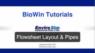 BioWin Flowsheet Layout [upl. by Edualcnaej487]