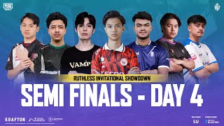 EN PUBG MOBILE RUTHLESS INVITATIONAL SHOWDOWN SEMI FINALS DAY 4 FT BTR DRS HORAA A1 I8 AE [upl. by Ahsei]