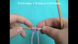 How To Diagonal Knitting [upl. by Ycart]