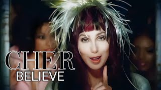 4K Cher  Believe Music Video [upl. by Tletski]