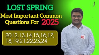 Lost Spring Most Important Common Questions For Exam 2025 LostSpringClass12AhsecCommonQuestions2025 [upl. by Neela515]