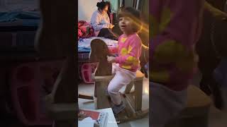 My Daughter singing ladki ki kathi song LadkiKiKathiMagic cutebaby [upl. by Moran]