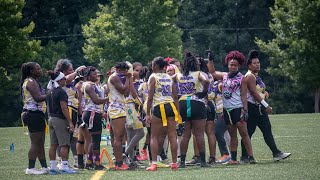 SCSWomens Flag Football game 2 AtlantaGA Ladies of new eraNC vs AOA [upl. by Dougie]