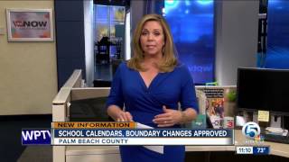 Palm Beach County school calendars boundary changes approved [upl. by Mihcaoj]