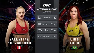 Valentina Shevchenko vs Cris Cyborg Full Fight  UFC Fight Night [upl. by Vyner584]