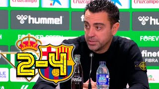 RUEDA PRENSA XAVI REAL BETIS 24 FC BARCELONA [upl. by Nohpets]