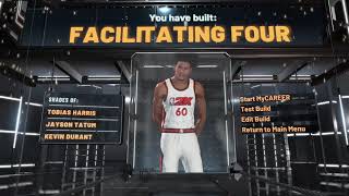 NEW BEST “FACILITATING FOUR” BUILDBADGES ON 2K22 CURRENT GEN [upl. by Vassell828]