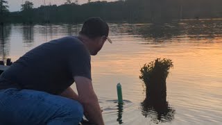 POOL NOODLE FISHING For CATFISH PO BOYS  CATCH  COOK [upl. by Nelhsa734]