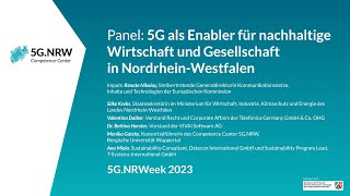 5G als Enabler für nachhaltige Wirtschaft und Gesellschaft in NordrheinWestfalen [upl. by Tut]