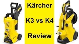 Karcher K3 vs K4 High Pressure Washer Comparison Review [upl. by Hseham207]