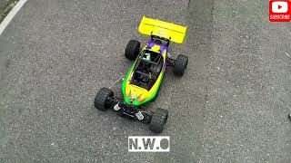 himoto BSD 110 RC Nitro 2 speed buggy force 18 street run sickening rc Nitro [upl. by Rusel]