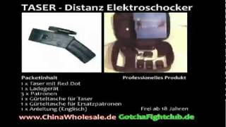 Taser  Distanz Elektroschocker Vorführung [upl. by Ecinnaj586]