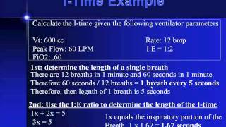 Mechnical Ventilator Calculations [upl. by Razaile]