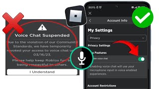 Banned for swearing on Roblox voice chat How to Get Voice Chat on Roblox StepbyStep Guide [upl. by Nesmat]