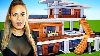 IOANA IMI CONSTRUIESTE O CASA IN MINECRAFT [upl. by Zoeller]