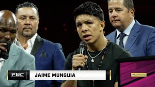 MUNGUIA HABLA POR PRIMERA VEZ DE LA DERROTA ANTE CANELO  De La Hoya lo defiende [upl. by Ruon400]