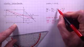 Optica7A Lenzenformule afleiding [upl. by Okun]