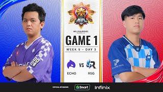 MPL PH S13  W5D3  ECHO vs RSG  GAME 1 [upl. by Amelus]