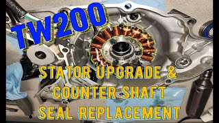 TW200 Stator and Countershaft seal replacement [upl. by Tomasine]