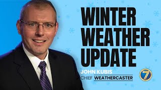 John Kubis talks snow totals for the weekend next week [upl. by Abernon]