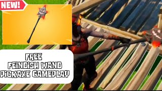 NEW Fortnite FEINDISH Wand Pickaxe GAMEPLAY [upl. by Dorreg48]