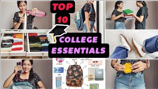 Top 10 ✅ College Essentials Every Girl IGNORES 😱College Backpack Shopping 😍 Amazon [upl. by Akeemaj]