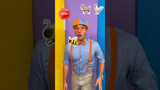 Guess the Animal 🛑🐐🐓 Blippis Emoji Challenge blippi shorts [upl. by Kristi]