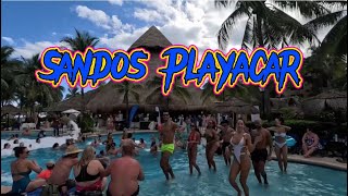 Sandos Playacar All Inclusive Resort walk around 🇲🇽playa del Carmen [upl. by Philemol]