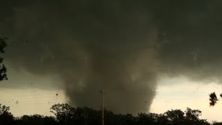 TORNADO INTERCEPT just northeast of Edmond OK Jim Cantore onboard [upl. by Kristoffer]