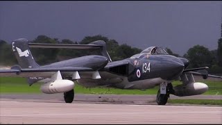 De Havilland Sea Vixen  Worlds only airworthy example at Yeovilton Air Day 2016 [upl. by Epp420]