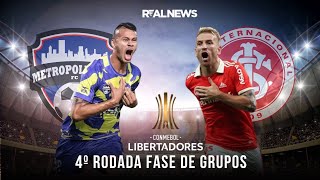 INTERNACIONAL X METROPOLITANOS TRANSMISSÃO AO VIVO DIRETO DA VENEZUELA  COPA LIBERTADORES [upl. by Gurney395]